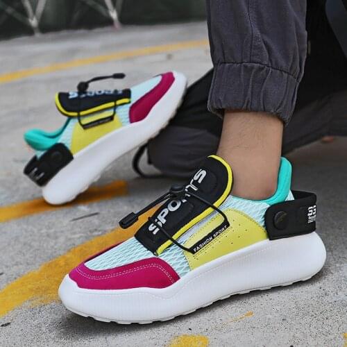 Trending Men Chunky Sneakers Summer Fashion Casual Breathable Mens Shoes Lightweight Designer Trainers 2021 Zapatillas De Hombre