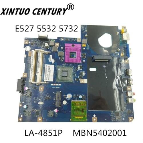 LA-4851P MBN5402001 MB.N5402.001 PC anakart için Acer eMachines E525 5532 5732 E725 5732Z ana kurulu KAWF0 DDR2 ücretsiz CPU