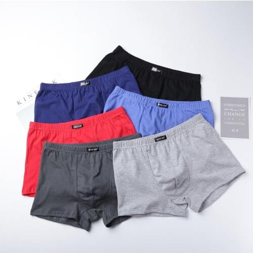 Hot Underpants 100% Cotton Quality Mens Male Underwear Classic Solid Fashion Pouch Trunks Short Boxers 4PCS Free Shipping