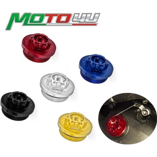 M19*2.5/M20*1.5/M20*2.5/M22*1.5/ M24*2.0 CNC Aluminum Motorcycles Oil Filler Cap With Bolt lock and Clip For HONDA For SUZUKI