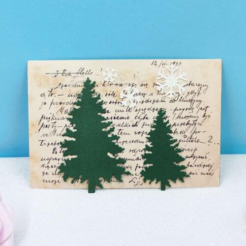Metal Dies Cutting Templates Christmas Tree Stamps And Dies Card Making Supplies Slimline Card Dies Crafts Stencil Molds Diy