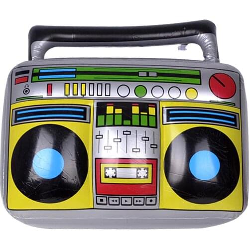 Fashion Children PVC Inflatable Toy For Air Filler Musical Instrument Shape PVC Birthday Beach Rock Party Toys Accessories