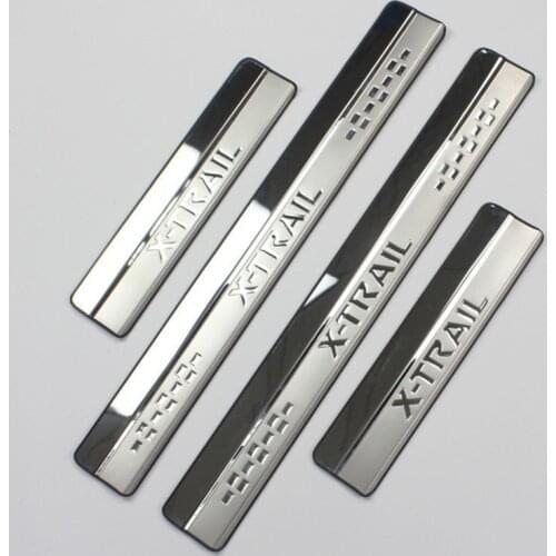Stainless Steel Door Sill Scuff Plate for 2014-2020 Nissan X-Trail X Trail XTrail T32 Welcome Pedal Trim Car Styling Accessories