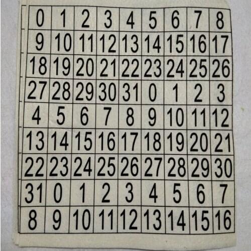 1piece 29x29cm Digital Numbers Printed Nonwoven DIY Felt Fabric For DIY sewing project Home Kindergarten Decoration