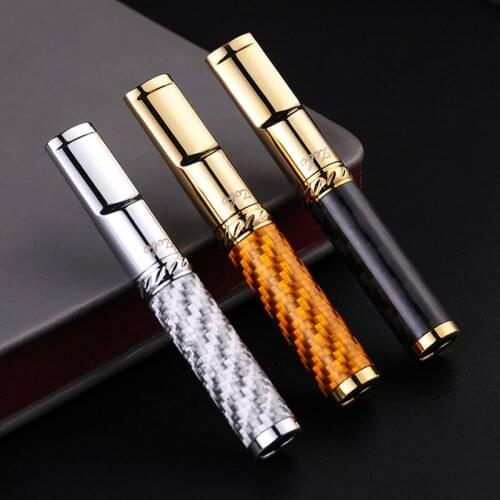 Genuine cigarette holder filter cleaning circulating filter, thick, medium and slim cigarette carbon fiber for men and women 5.5