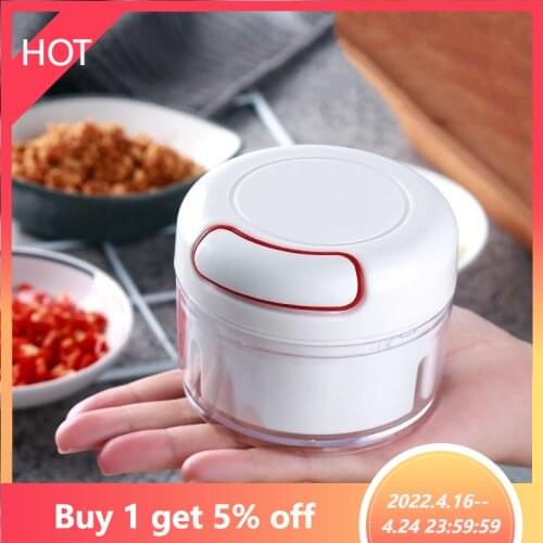 Mini Garlic Crusher Manual Pull String Grater Grinder Tools Gadgets for Kitchen Accessories Vegetables Cutter Housewares Chopper