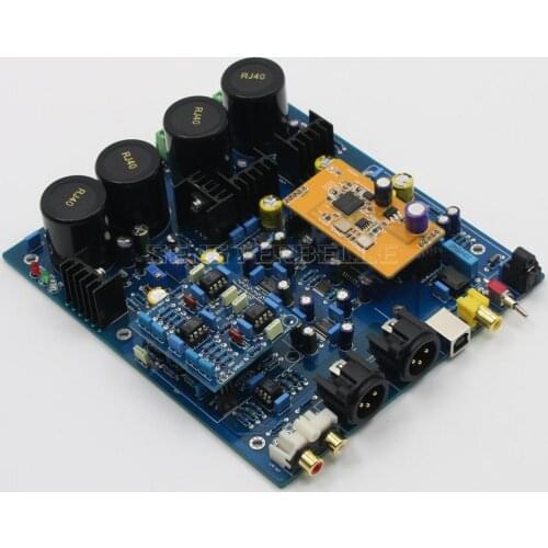 Assemble DSD1796 Audio DAC Decoder Board XMOS U8 USB With XLR RCA Output New