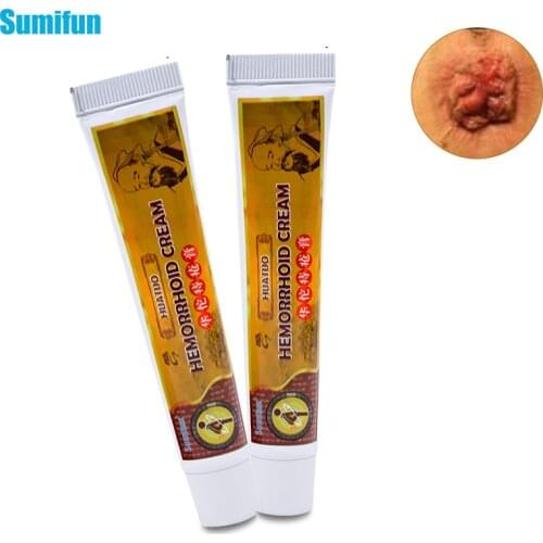 Sumifun 1pcs Hemorrhoids Ointment Internal Piles External Anal Fissure Cream Pain Reliving Chinese Herbal Medical Plasters P1075