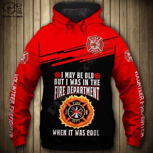 3D Frefighter printed Hoodie Sweatshirt Hoodie Sweatshirt Hoodies Harajuku Autumn Streetwear women men Casual Tracksuit