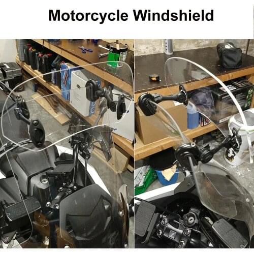 Motorcycle Windshield Extension Windscreen Universal For MT10 TMAX530 TMAX500 TMAX560 For SUZUKI GXSR 600 750 GSX-R600 GSX-R750