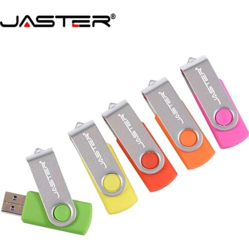 JASTER USB flash drive USB 2.0 S303 Swivel design Pendrives 128GB 64GB 32GB 16GB 8GB 4GB high quality portable pen drive