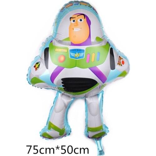Disney Toy Story Party Balloons Decoration Supplies 75*50cm 1pcs/lot Toy Story Buzz Light year foil Balloons For Birthday Party
