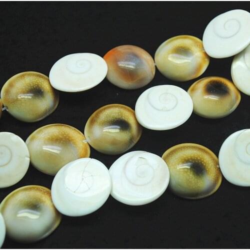 20pcs nature shell beads mother of pearl natural loose beads size 19mm for women bracelets making jewelry findings top selling