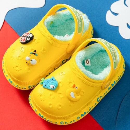 Winter Slippers for Kids Warm Thicken Plush Cartoon Home Indoor Slippers for Girls Sandals Cute Children Shoes Boys New Arrival