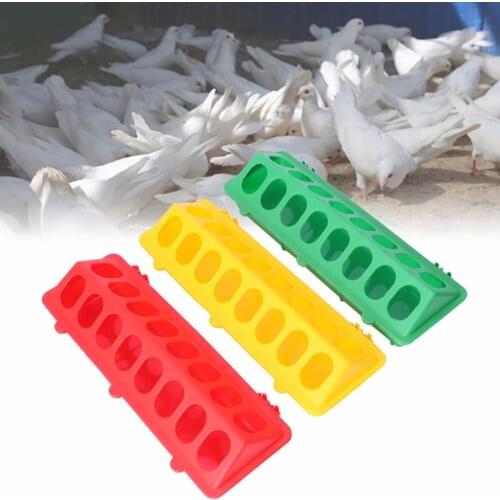 1pc Plastic Flip-Top Bird Poultry Feeder Trough Feeding Chicken Animal Farming Tool Case farm animal Feeder Supplies