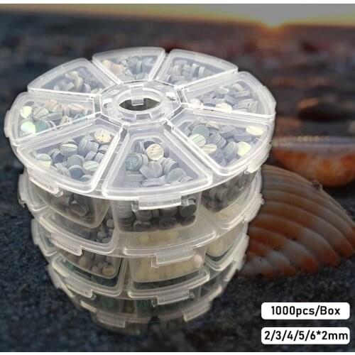 1000pcs 2/3/4/5/6*2mm Abalone Shell Guitar Fretboard Dots Colourful Abalone Shell Fingerboard Neck Inlay Dot Guitar Accessories