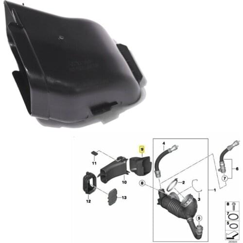 13717597585 Car Engine Air Intake Duct Interface Fit For-BMW F20 F21 F22 F30 F31 F34 GT F32 F36 F33