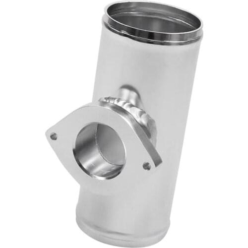2.5" Turbo Blow Off Valve Flange Adapter Pipe for Type-S RS BOV (Silver)