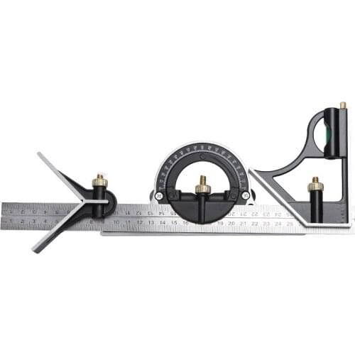 300MM Combination Angle Ruler 90° Level 45° Combined Angle Ruler Measuring Tool for Woodworking