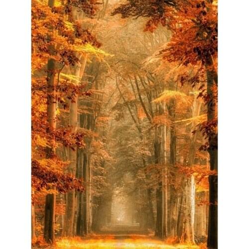 5D Diamond Embroidery Autumn Scenery Full Square/Round Diamond Painting Tree Rhinestone Cross Stitch Mosaic Kit Wall Decor