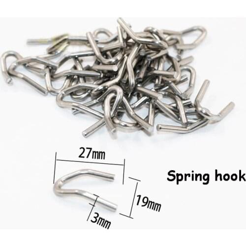 6 pcs Motorcycle accessories modified exhaust pipe stainless steel spring hook large displacement enhanced