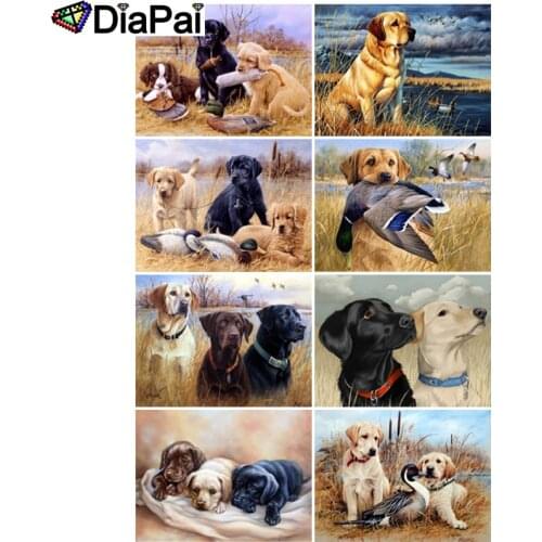 DIAPAI 5D DIY Diamond Painting 100% Full Square/Round Drill "Animal dog landscape" 3D Embroidery Cross Stitch Home Decor