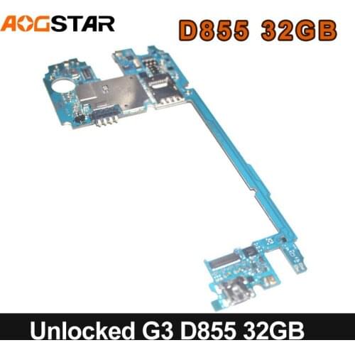 Aogstar Unlocked Mobile Electronic Panel Mainboard Motherboard Circuits International Firmware Flex Cable For LG G3 D855 32GB