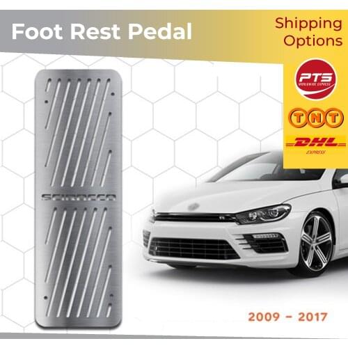 For VW Scirocco 2009 2010 2011 2012 2013 2014 2015 2016 2017 Car Accessories ABS Chrome Foot Rest Pedal Body Molding