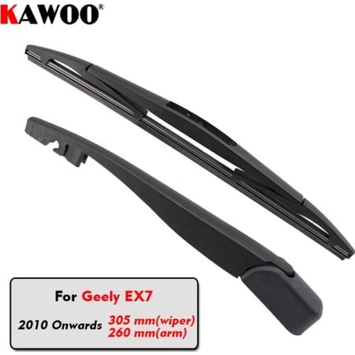 KAWOO Car Rear Wiper Blades Back Window Wipers Arm For Geely EX7 Hatchback (2010 Onwards) 305mm Auto Windscreen Blade Styling