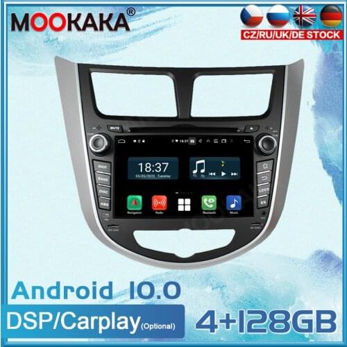 Android 10 For Hyundai Verna Accent Solaris 2011+ Car Multimedia Player GPS Navigation Head Unit Auto Radio Stereo Tape Recorder