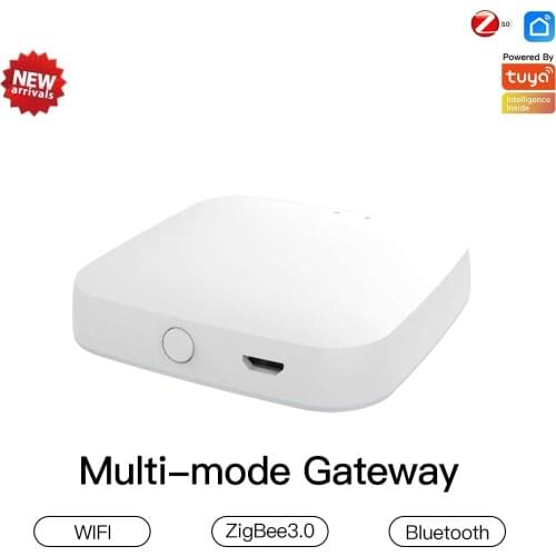 Mini mini multi-mode control wireless gateway Bluetooth + zigbee dual-mode Tuya smart app remote control hub