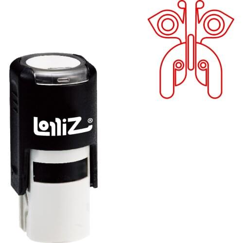 LolliZ Biomorphic Animal Symbol Series Design #53 Self-Inking Rubber Stamp