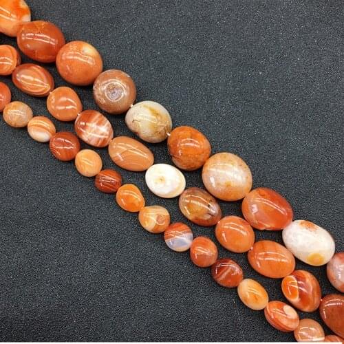 Natural Red Persian Gulf Agates Stone Beads 10-12mm 14-16mm 18-22mm Pick Size Loose Natural Agat Stone Beads For DIY Jewelry