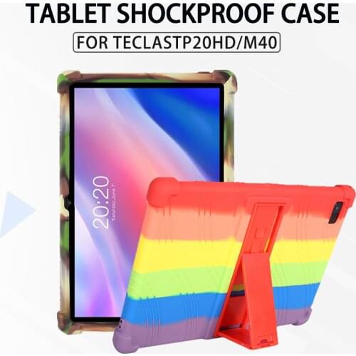 SZOXBY For Teclast Tablet Case P20HD M40 Safe Shockproof Silicone Cover P20 Tablet Protective Sleeve Adjustable Stand