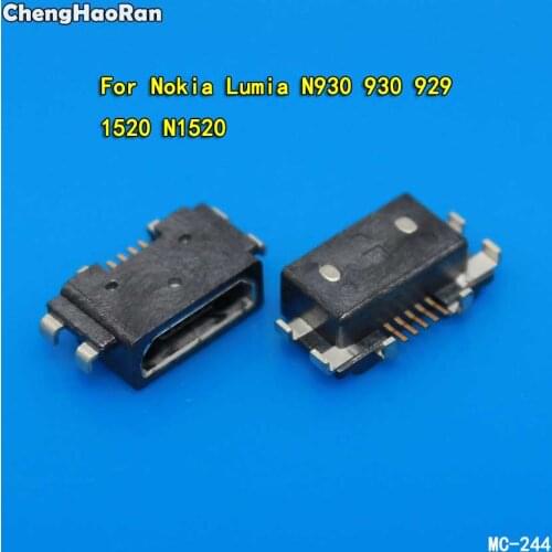 ChengHaoRan 2pcs Micro USB Charge Jack Plug Socket Dock For Nokia Lumia N930 930 929 1520 N1520 Charging Port Connector