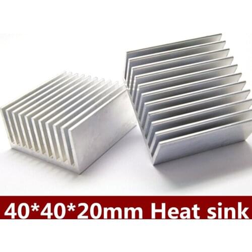 Hot sale 10PCS/LOT Aluminum Heat Sink DIY 40*40*20mm radiator cooling Free shipping