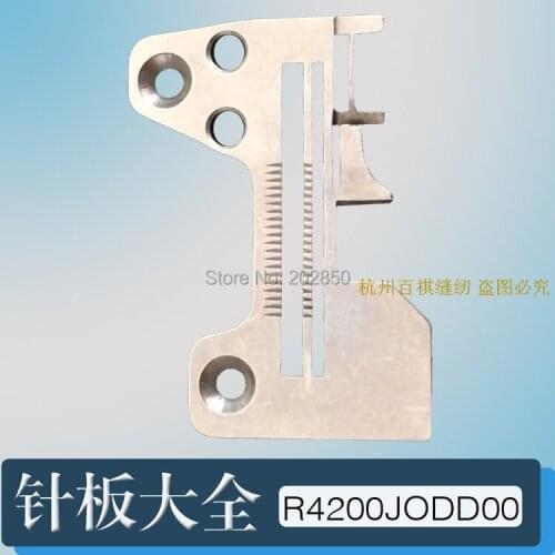 Needle Plate #R4200-JOD-DOO, For Juki Industrial Overlock Sewing Machine 6704 & 3904 Series,2PCS/Lot,Good Quality,Brand New