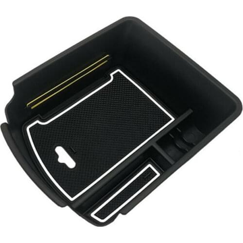 FOR Kia Celtos 2020 Storage Box ABS Tray Accessories Armrest Black Case