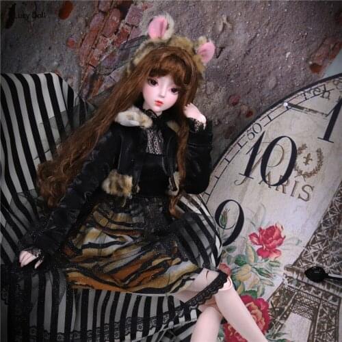 1/3 bjd doll joint body doll with hair dress shoes headdress, Name by Amber SD Toy DC gift for girl, 62cm