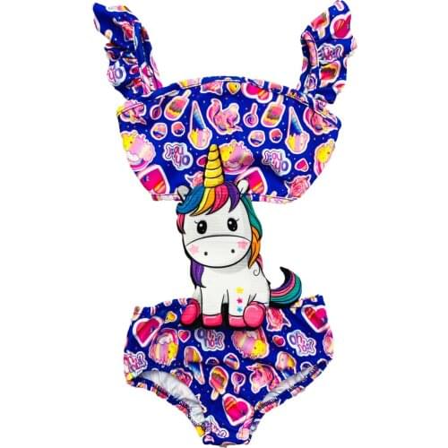 Swimsuit Unicorn Female Child Swimwear