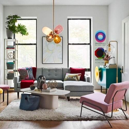 Simple living room glass chandeliers creative model room bedroom dining room children balloon decoration chandeliers LB121217