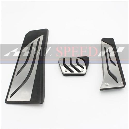 A Set Brake Accelerator Footrest Pedal Pads for BMW 5 F10 F18 F35 BMW 7 X3 X4 Z4
