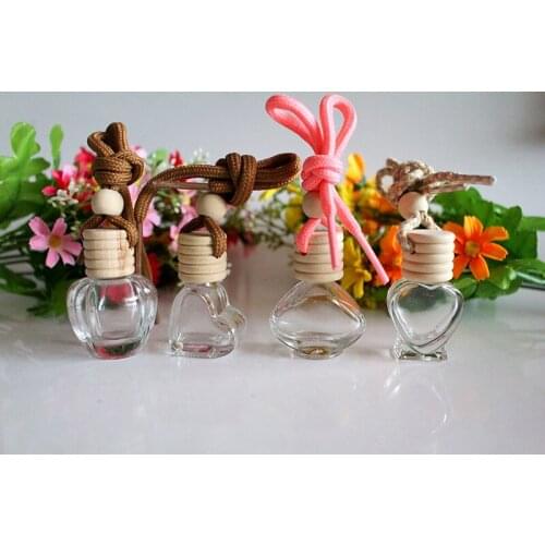 10PCS/LOT Steam Car Ornaments 4ML Hanging Car Perfume Bottles Empty Bottle Pendant Car Accessories 4ML