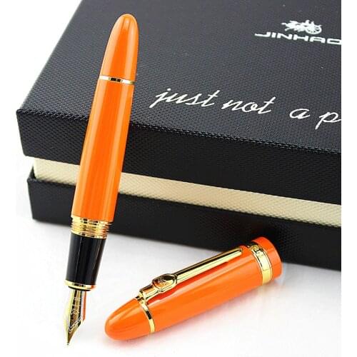 JINHAO new style fountain pen Luxury gift metal ink pen can choose Beautiful gift pen