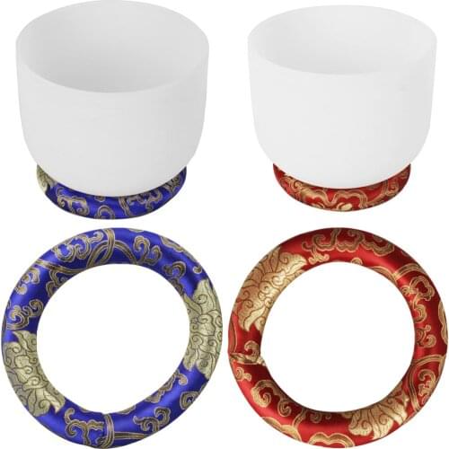 7'' Zen Meditation Tibetan Singing Bowl Cushion Pillow for Home Decor Crafts Percussion Instruments