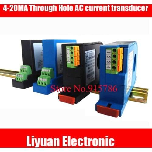 Through Hole AC current transducer / Hall sensor isolation module 4-20MA/24V current transducer