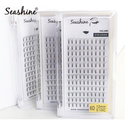 Seashine Eye Lashes Short Stem Pre Made Volume Fans Lashes Makeup False Eyelashes Russian Volume Lashes Eyelash Extension