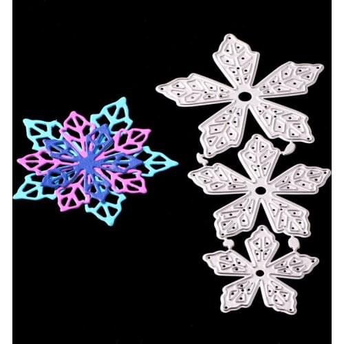 SCD742 Flower Metal Cutting Dies For Scrapbooking Stencils DIY Album Cards Decoration Embossing Folder Die Cuts Mold Tools New