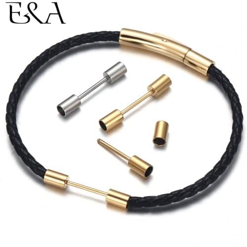 2pieces Stainless Steel Removable Connector Hole 3mm for Pan Bracelet Jewelry Making DIY Accessories