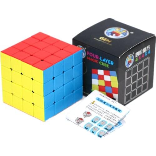 Shengshou Gem 4x4 Cube Four-Layer Magic Cube Stickerless 4x4x4 Speed Cube Professional Puzzle Toys For Children Kids Gift Toy